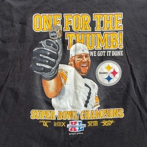 2006 Reebok Ben Roethlisberger Super Bowl T-Shirt 2XL